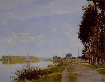  Argenteuil Canvas - The Promenade at Argenteuil Claude Monet